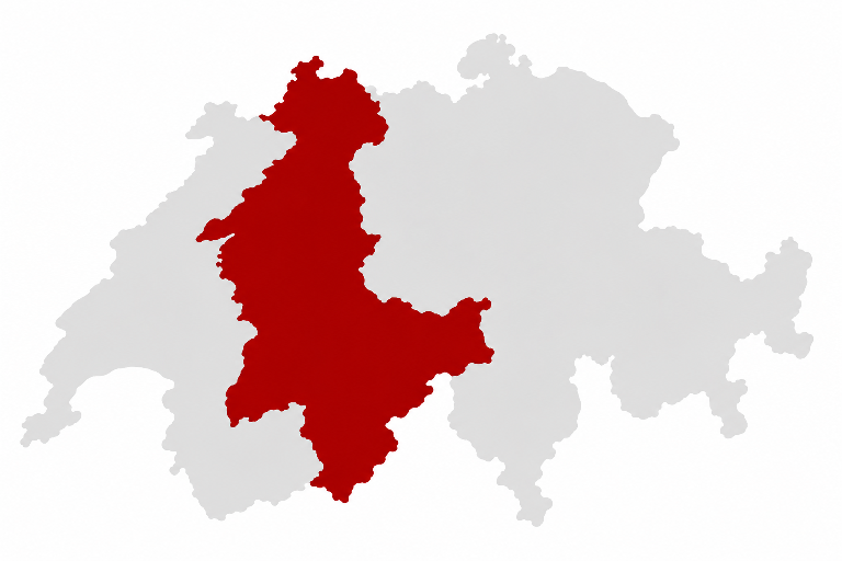 Karte der Nordwestschweiz mit markierter Ausbaupriorität